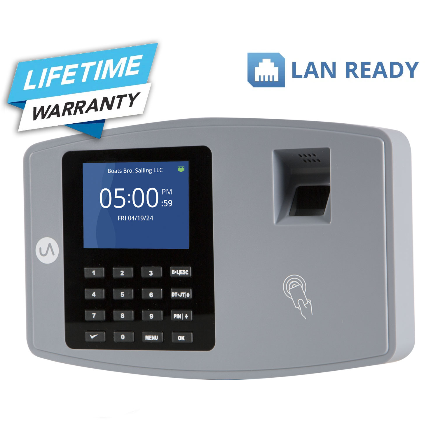 uAttend Biometric Fingerprint* LAN Time Clock Time Clock Market