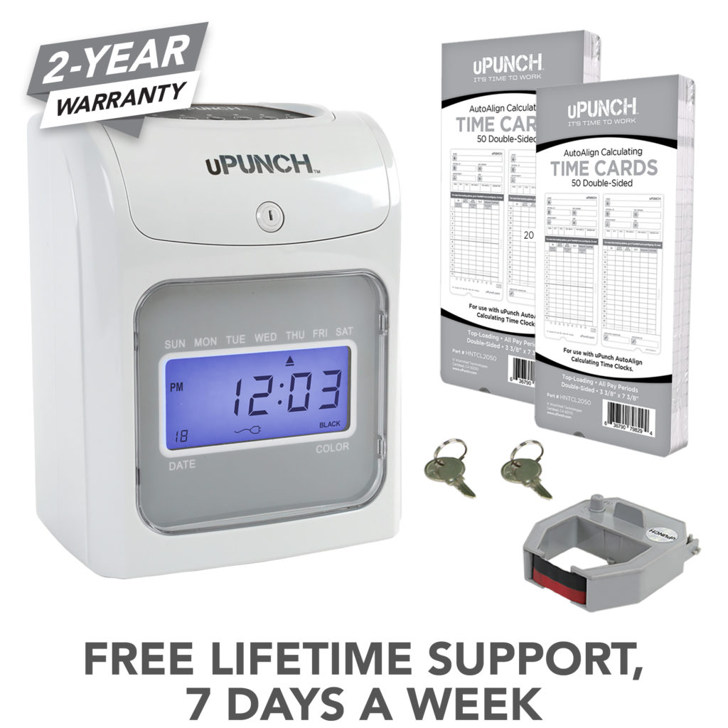 uPunch Calculating Time Clock Economy Bundle Time Clock Market