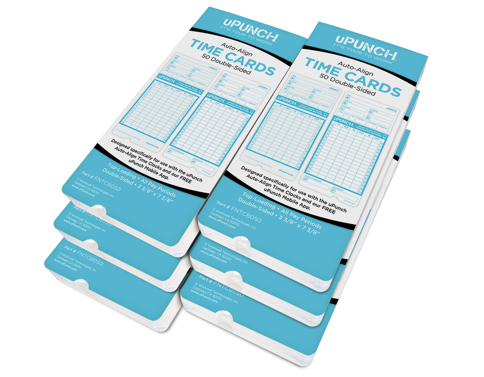 uPunch PaytoPunch Time Cards for FN1000 Time Clocks Time Clock Market